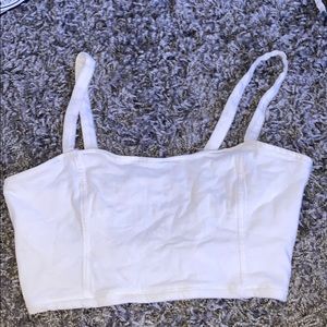 White crop top